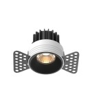 Frameless flush-mounted lamps - trimless - Maytoni Round Flush Mounted Frameless LED Putty 7W 450lm 3000K Black DL058-7W3K-TRS-B - product 1