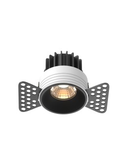 Maytoni Round Podtynkowa Bezramkowa do Szpachlowania LED 7W 450lm 3000K Black DL058-7W3K-TRS-B