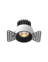 Maytoni Round Flush Mounted Frameless LED Putty 7W 450lm 3000K Black DL058-7W3K-TRS-B