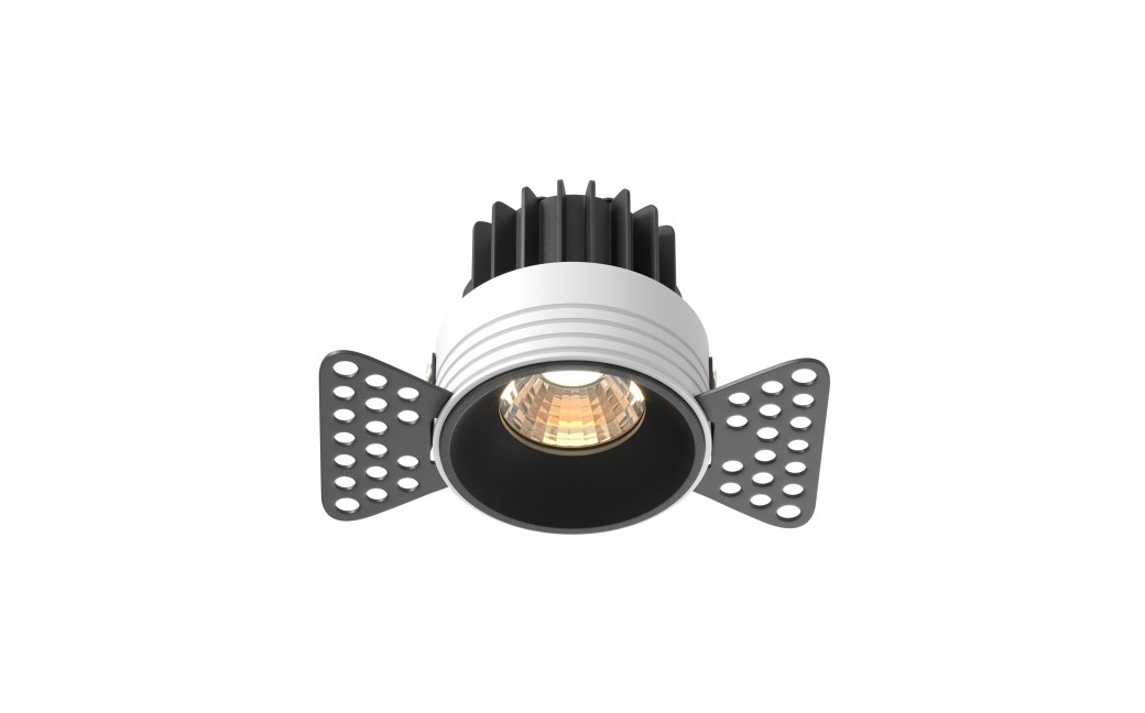 Maytoni Round Podtynkowa Bezramkowa do Szpachlowania LED 7W 450lm 3000K Black DL058-7W3K-TRS-B