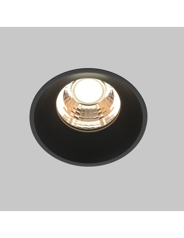 Maytoni Round Flush Mounted Frameless LED Putty 7W 450lm 3000K Black DL058-7W3K-TRS-B - product 2
