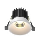 LED flush-mounted lamps - Maytoni Round Flush Mount LED 7W 450lm 3000K White DL058-7W3K-W - product 1