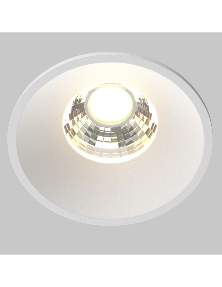 LED flush-mounted lamps - Maytoni Round Flush Mount LED 7W 450lm 3000K White DL058-7W3K-W - product kolory-swiatla.pl 2