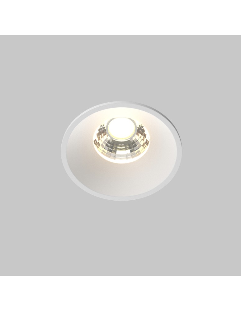 LED flush-mounted lamps - Maytoni Round Flush Mount LED 7W 450lm 3000K White DL058-7W3K-W - product kolory-swiatla.pl 3