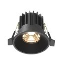 Maytoni Round Podtynkowa LED 7W 450lm 3000K Black DL058-7W3K-B