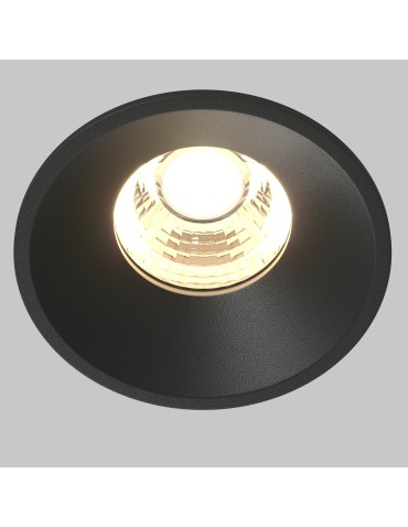 Maytoni Round Flush Mount LED 7W 450lm 3000K Black DL058-7W3K-B - product 2