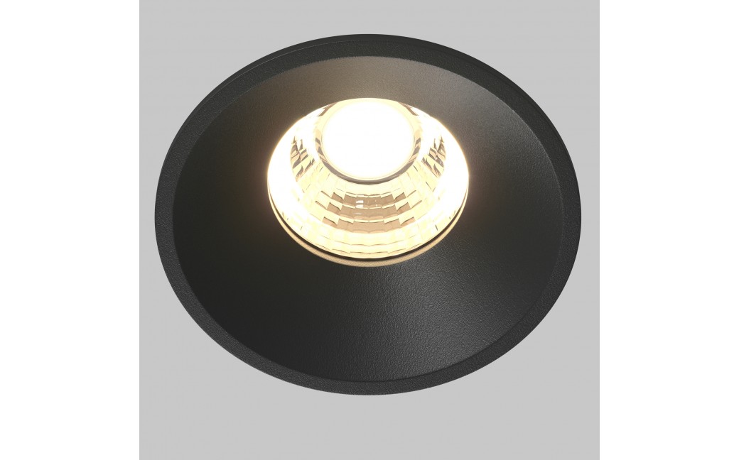 Maytoni Round Podtynkowa LED 7W 450lm 3000K Black DL058-7W3K-B