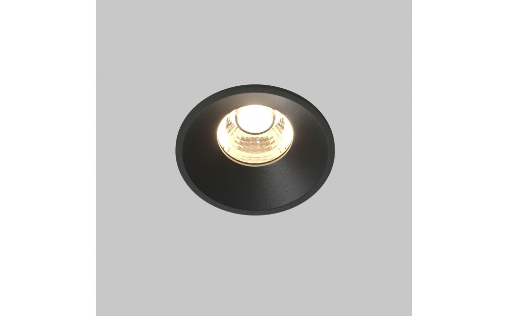 Maytoni Round Podtynkowa LED 7W 450lm 3000K Black DL058-7W3K-B