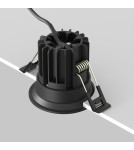 LED flush-mounted lamps - Maytoni Round Flush Mount LED 7W 450lm 3000K Black DL058-7W3K-B - product 4