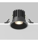 LED flush-mounted lamps - Maytoni Round Flush Mount LED 7W 450lm 3000K Black DL058-7W3K-B - product 6
