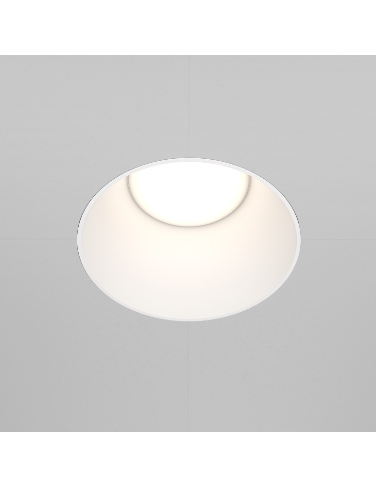 Frameless flush-mounted lamps - trimless - Maytoni Share Flush-mounted frameless putty 1xGU10 20W White DL051-01-GU10-RD-W - product kolory-swiatla.pl 3