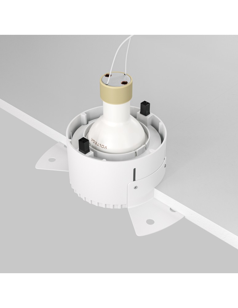 Frameless flush-mounted lamps - trimless - Maytoni Share Flush-mounted frameless putty 1xGU10 20W White DL051-01-GU10-RD-W - product kolory-swiatla.pl 4