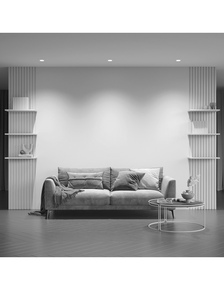 Frameless flush-mounted lamps - trimless - Maytoni Share Flush-mounted frameless putty 1xGU10 20W White DL051-01-GU10-RD-W - product kolory-swiatla.pl 7