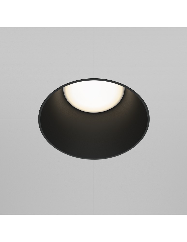 Frameless flush-mounted lamps - trimless - Maytoni Share Flush-mounted frameless putty 1xGU10 20W Black DL051-01-GU10-RD-WB - product kolory-swiatla.pl 3