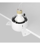 Frameless flush-mounted lamps - trimless - Maytoni Share Flush-mounted frameless putty 1xGU10 20W Black DL051-01-GU10-RD-WB - product 4