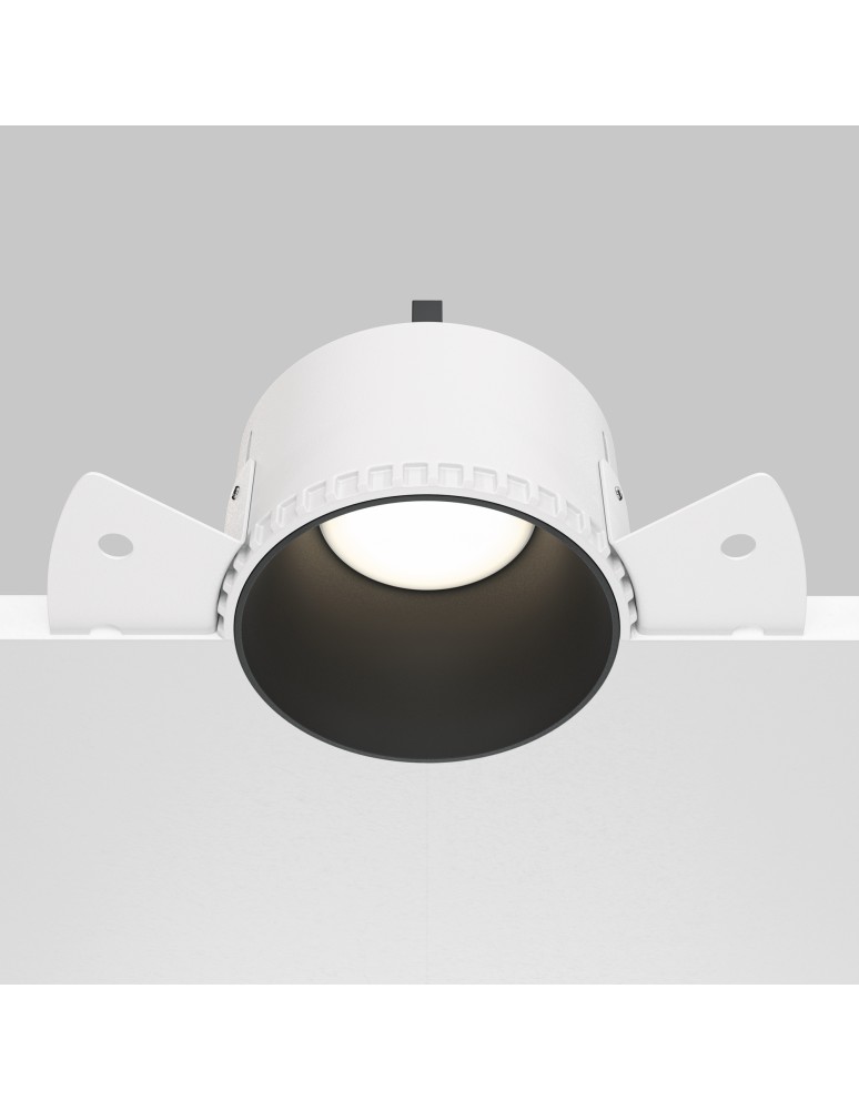 Frameless flush-mounted lamps - trimless - Maytoni Share Flush-mounted frameless putty 1xGU10 20W Black DL051-01-GU10-RD-WB - product kolory-swiatla.pl 5