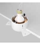 Frameless flush-mounted lamps - trimless - Maytoni Share Flush-mounted frameless putty 1xGU10 20W Gold Matte DL051-01-GU10-RD-WMG - product 4