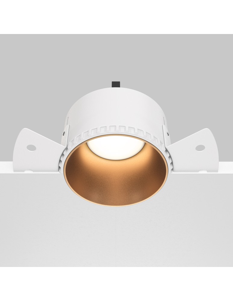 Frameless flush-mounted lamps - trimless - Maytoni Share Flush-mounted frameless putty 1xGU10 20W Gold Matte DL051-01-GU10-RD-WMG - product kolory-swiatla.pl 5