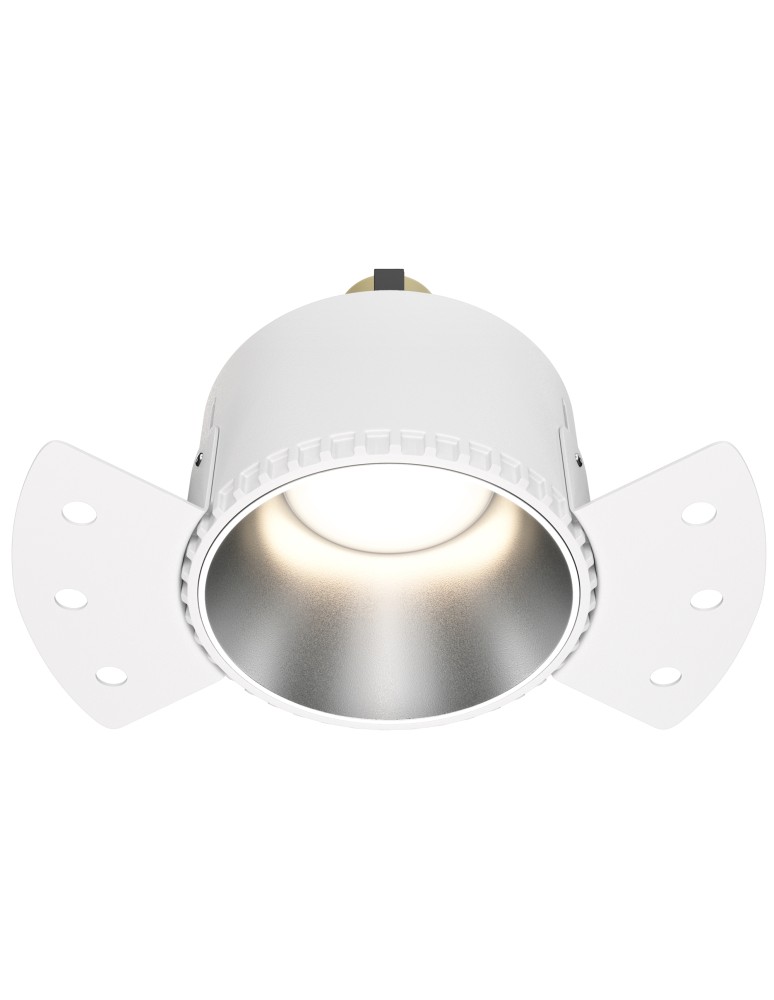 Frameless flush-mounted lamps - trimless - Maytoni Share Flush-mounted frameless putty 1xGU10 20W Silver Matte DL051-01-GU10-RD-WS - product kolory-swiatla.pl 1