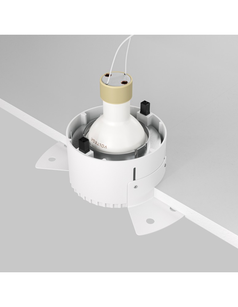 Frameless flush-mounted lamps - trimless - Maytoni Share Flush-mounted frameless putty 1xGU10 20W Silver Matte DL051-01-GU10-RD-WS - product kolory-swiatla.pl 4