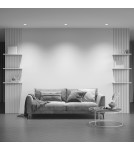 Frameless flush-mounted lamps - trimless - Maytoni Share Flush-mounted frameless putty 1xGU10 20W Silver Matte DL051-01-GU10-RD-WS - product 7