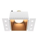 Frameless flush-mounted lamps - trimless - Maytoni Share Flush-mounted frameless putty 1xGU10 20W Gold Matte DL051-01-GU10-SQ-WMG - product 1