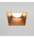 Frameless flush-mounted lamps - trimless - Maytoni Share Flush-mounted frameless putty 1xGU10 20W Gold Matte DL051-01-GU10-SQ-WMG - product 3