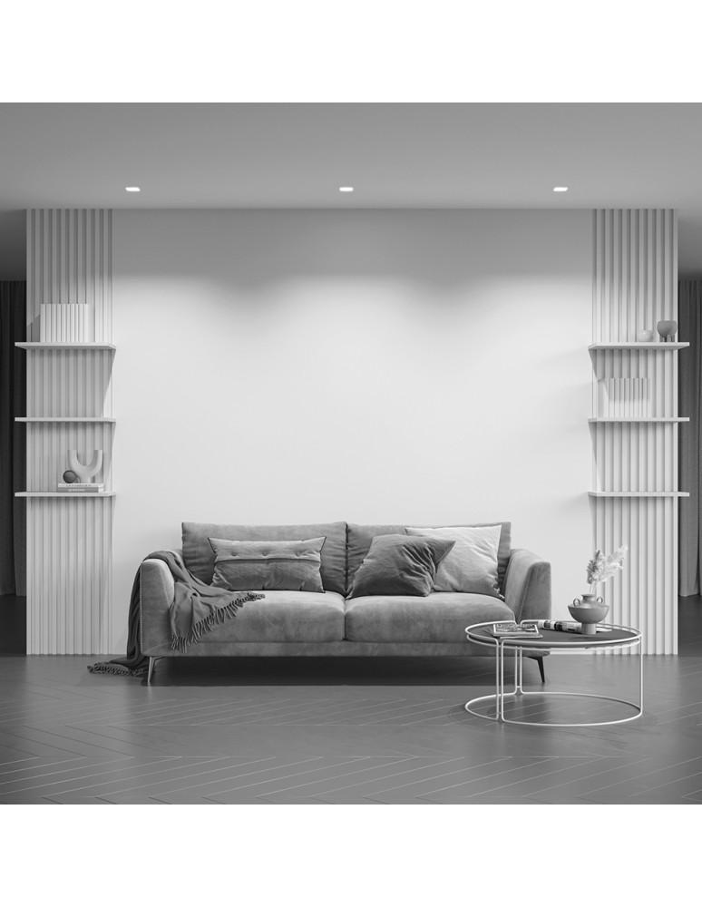 Frameless flush-mounted lamps - trimless - Maytoni Share Flush-mounted frameless putty 1xGU10 20W Gold Matte DL051-01-GU10-SQ-WMG - product kolory-swiatla.pl 7