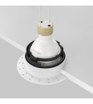 Frameless flush-mounted lamps - trimless - Maytoni Share Flush-mounted frameless putty 1xGU10 10W White DL051-U-2W - product 5