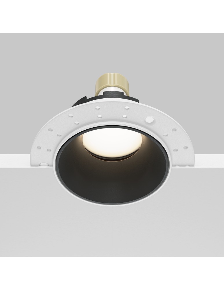 Frameless flush-mounted lamps - trimless - Maytoni Share Flush-mounted frameless putty 1xGU10 10W White, Black DL051-U-2WB - product kolory-swiatla.pl 7