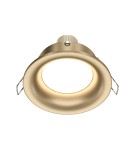 Gold flush-mounted lamps - Maytoni Slim Flush Mounted 1xGU10 50W Gold Mat DL027-2-01-MG - product 1