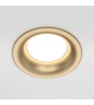 Gold flush-mounted lamps - Maytoni Slim Flush Mounted 1xGU10 50W Gold Mat DL027-2-01-MG - product 3