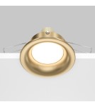 Gold flush-mounted lamps - Maytoni Slim Flush Mounted 1xGU10 50W Gold Mat DL027-2-01-MG - product 5