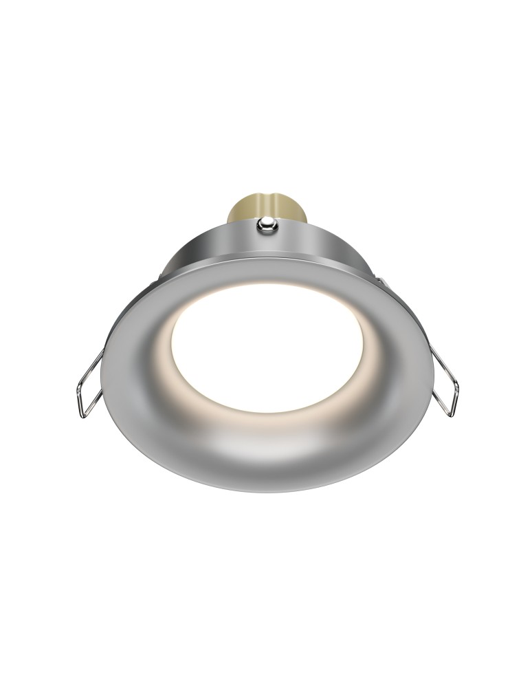Round flush-mounted lamps - Maytoni Slim Flush Mounted 1xGU10 50W Silver DL027-2-01-S - product kolory-swiatla.pl 1