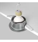 Round flush-mounted lamps - Maytoni Slim Flush Mounted 1xGU10 50W Silver DL027-2-01-S - product 4