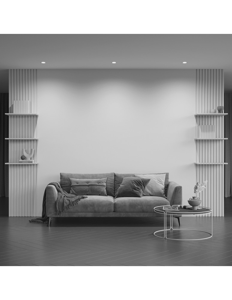 Round flush-mounted lamps - Maytoni Slim Flush Mounted 1xGU10 50W Silver DL027-2-01-S - product kolory-swiatla.pl 7