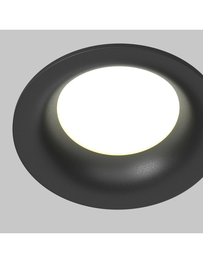 Flush-mounted hermetic lamps - Maytoni Slim Flush Mounted 1xGU10 50W IP65 Black DL088-GU10-RD-B - product kolory-swiatla.pl 2