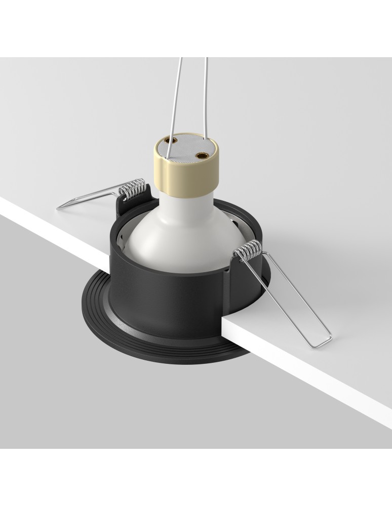 Flush-mounted hermetic lamps - Maytoni Slim Flush Mounted 1xGU10 50W IP65 Black DL088-GU10-RD-B - product kolory-swiatla.pl 4