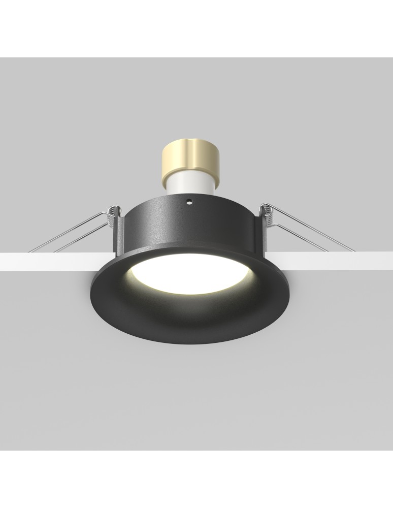 Flush-mounted hermetic lamps - Maytoni Slim Flush Mounted 1xGU10 50W IP65 Black DL088-GU10-RD-B - product kolory-swiatla.pl 5