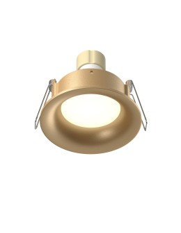 Maytoni Slim Podtynkowa 1xGU10 50W IP65 Złoty Mat DL088-GU10-RD-MG