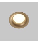 Flush-mounted hermetic lamps - Maytoni Slim Flush Mounted 1xGU10 50W IP65 Gold Mat DL088-GU10-RD-MG - product 3