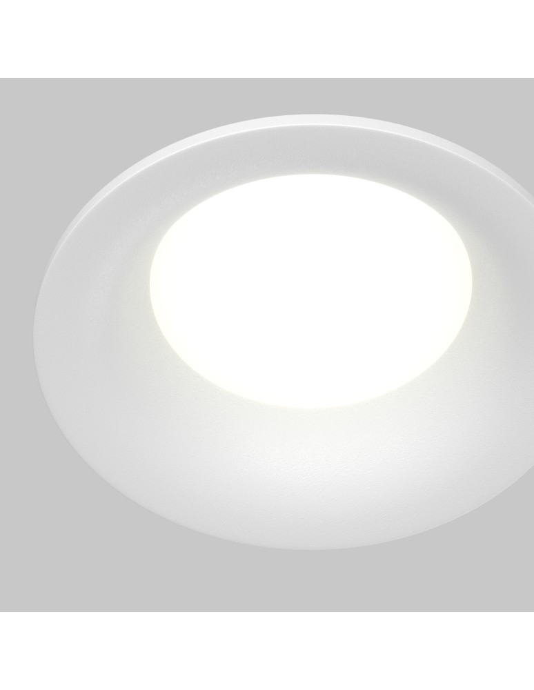Flush-mounted hermetic lamps - Maytoni Slim Flush Mounted 1xGU10 50W IP65 White DL088-GU10-RD-W - product kolory-swiatla.pl 2