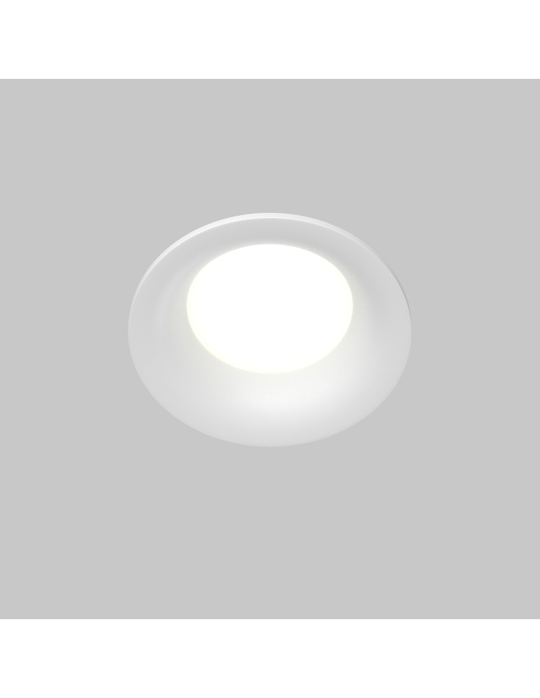 Flush-mounted hermetic lamps - Maytoni Slim Flush Mounted 1xGU10 50W IP65 White DL088-GU10-RD-W - product kolory-swiatla.pl 3