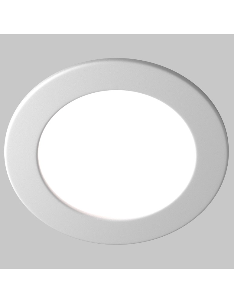 LED flush-mounted lamps - Maytoni Stockton Flush Mount LED 18W 1880lm IP44 White DL017-6-L18W3-4-6K - product kolory-swiatla.pl 2