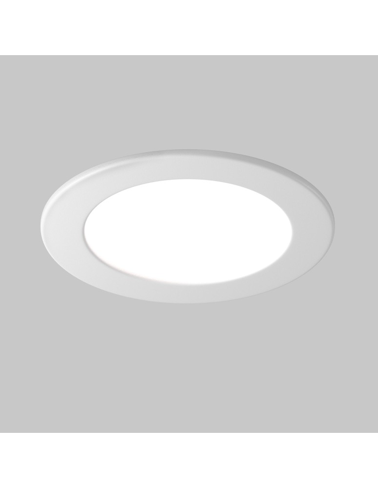 LED flush-mounted lamps - Maytoni Stockton Flush Mount LED 18W 1880lm IP44 White DL017-6-L18W3-4-6K - product kolory-swiatla.pl 4
