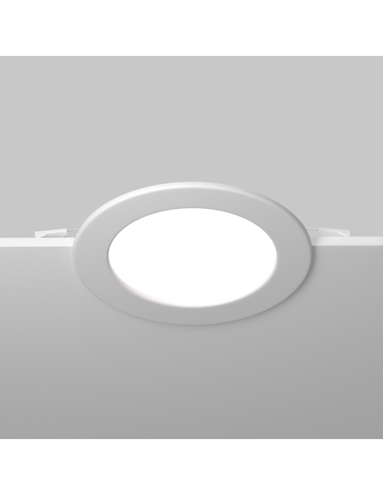 LED flush-mounted lamps - Maytoni Stockton Flush Mount LED 18W 1880lm IP44 White DL017-6-L18W3-4-6K - product kolory-swiatla.pl 6