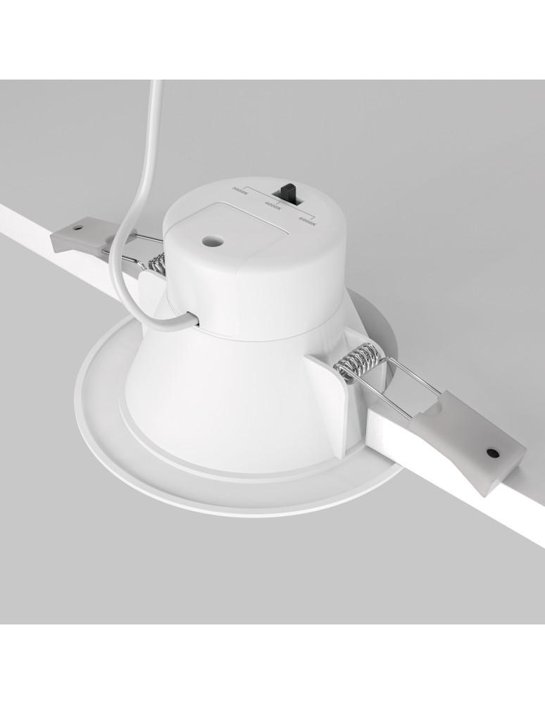 Flush-mounted hermetic lamps - Maytoni Stockton Flush Mount LED 7W 750lm IP44 White DL015-6-L7W - product kolory-swiatla.pl 4
