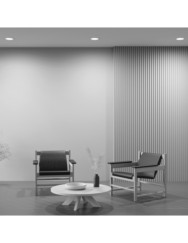 Flush-mounted hermetic lamps - Maytoni Stockton Flush Mount LED 12W 1000lm IP44 White DL016-6-L12W - product kolory-swiatla.pl 8