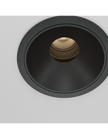 Maytoni Wise flush mount LED 10W 570lm 3000K Black DL057-10W3K-B - product 2