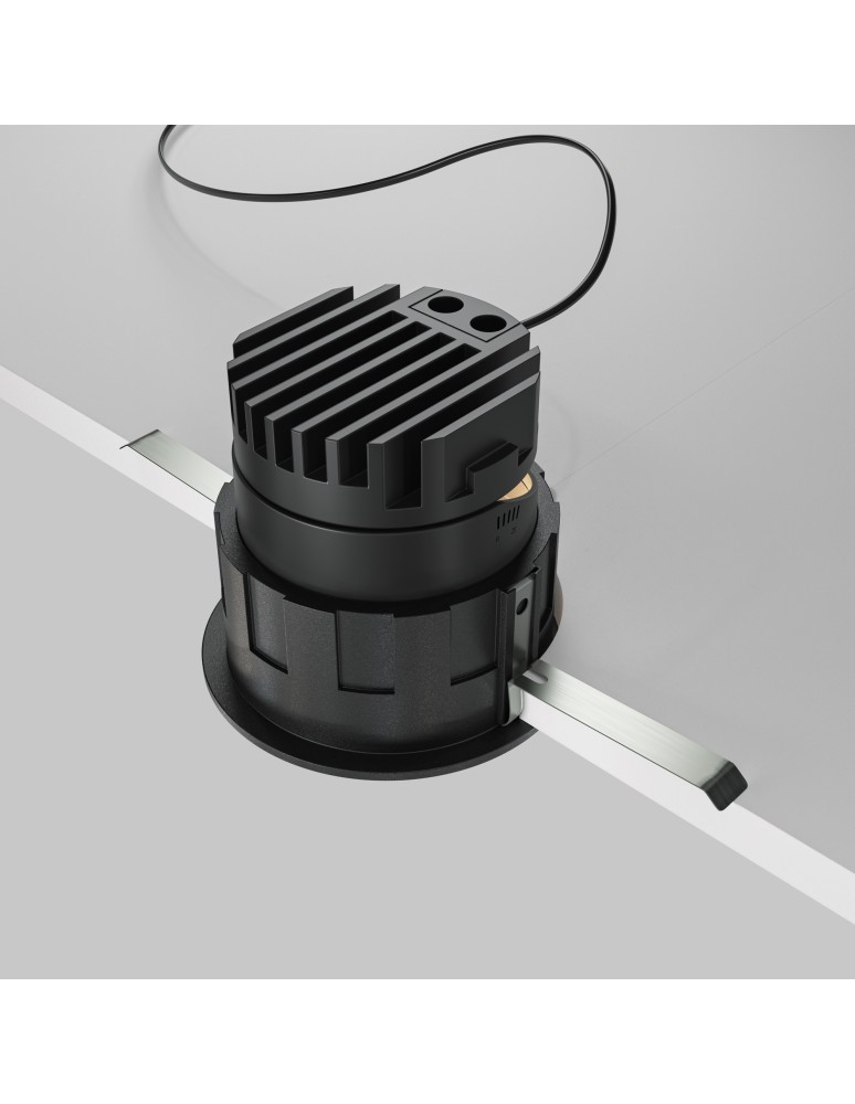 LED flush-mounted lamps - Maytoni Wise flush mount LED 10W 570lm 3000K Black DL057-10W3K-B - product kolory-swiatla.pl 5
